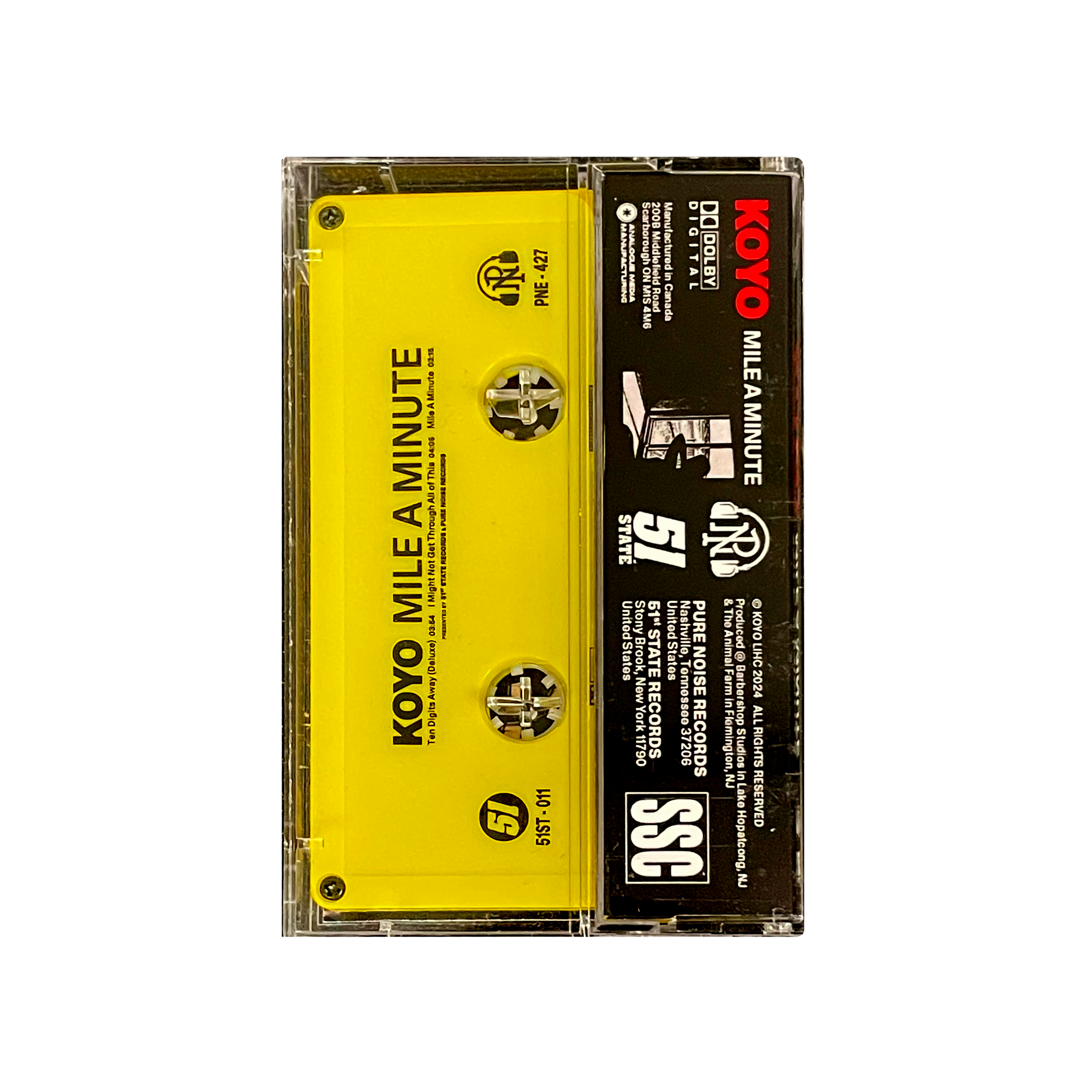 Mile a Minute - Yellow Cassette